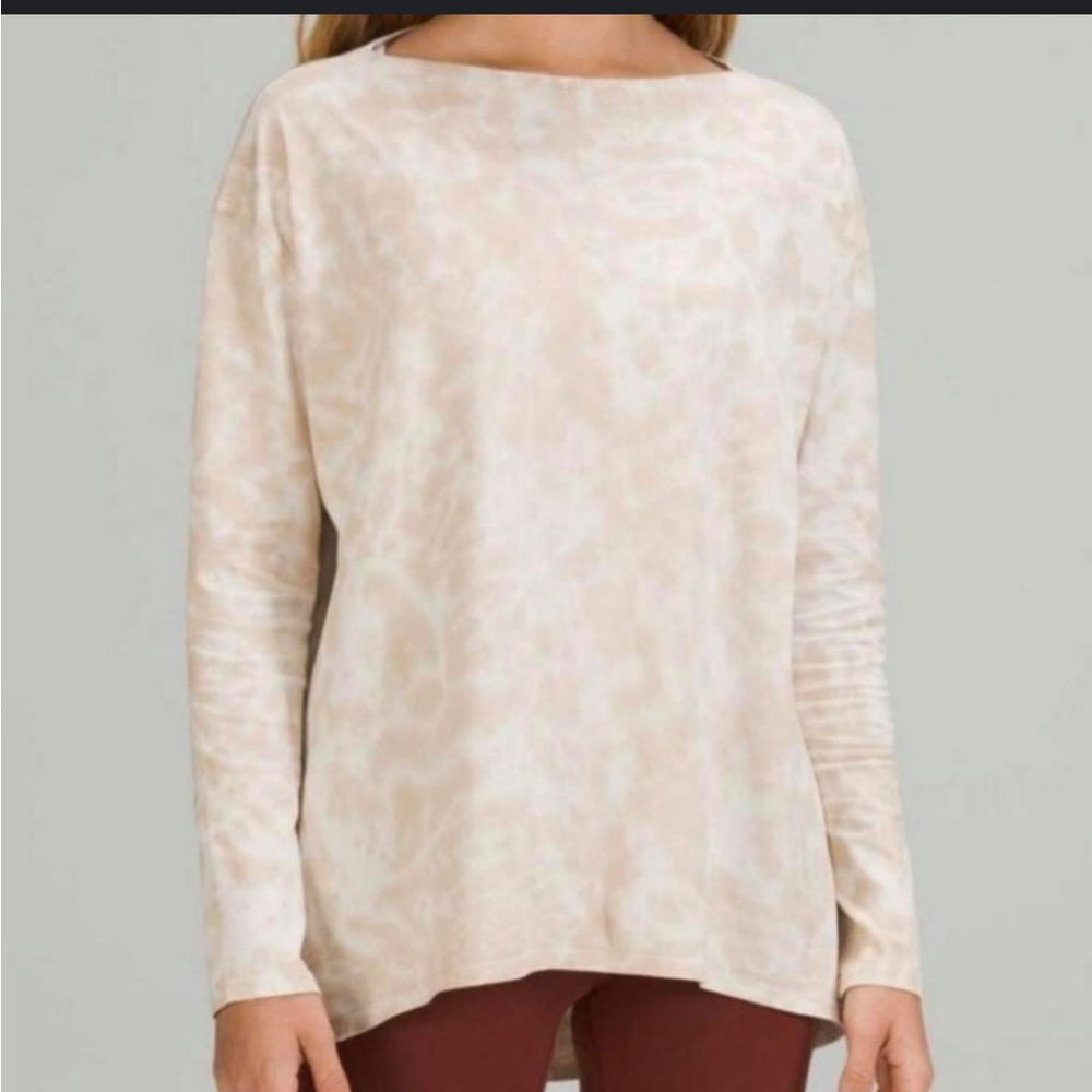 Lululemon back in action tie dye long sleeve